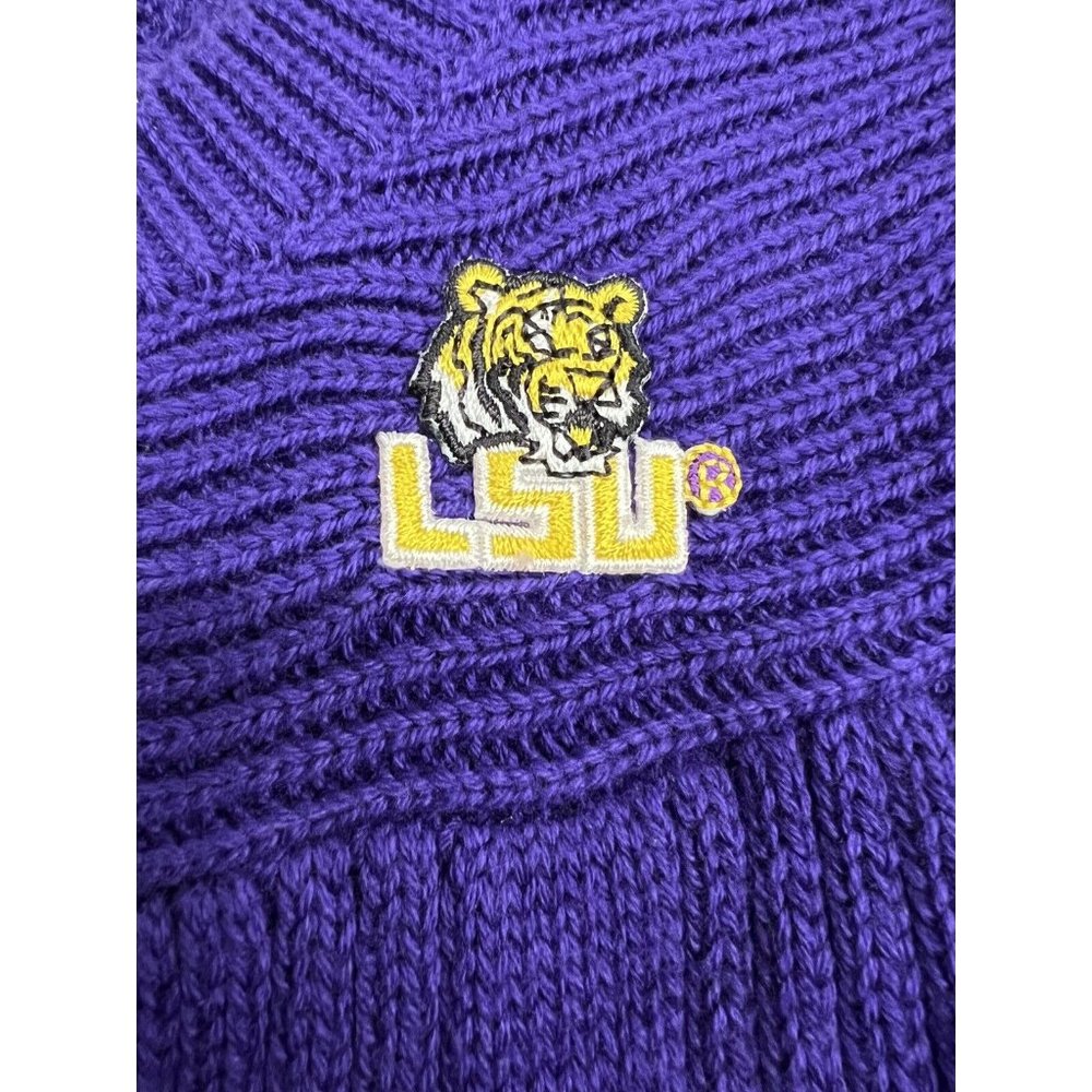 LSU Tigers Cable Knit‎ Sweater Dress Purple Toddler Sz 24M